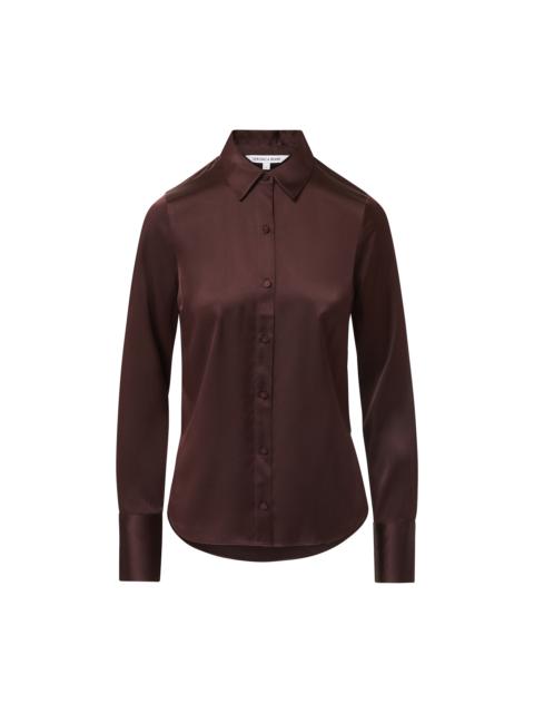 VERONICA BEARD MONIQUE SILK BUTTON-DOWN SHIRT