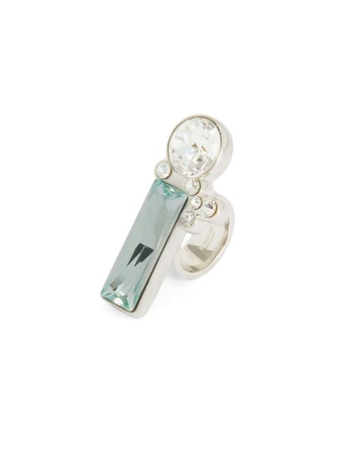 Jil Sander crystal-embellished ring