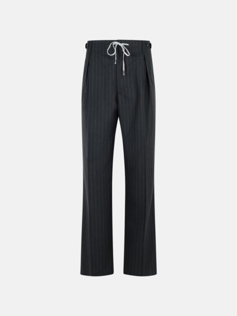 Maison Margiela DARK GREY WOOL TROUSERS