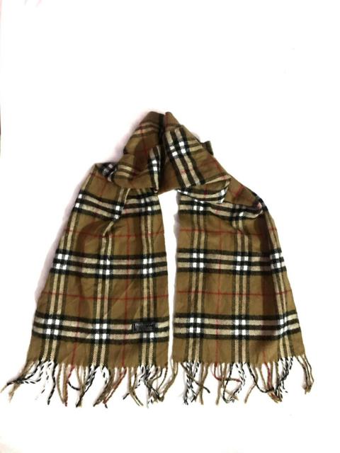Other Designers Burberry Prorsum - Vintage Burberrys Nova Check Lambswool Scarf Muffler England