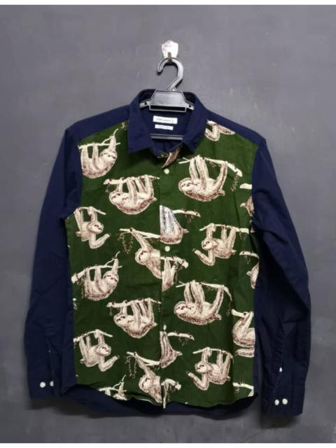Other Designers Animal Tee - Sloth Button up Shirt