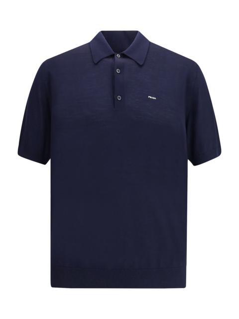 Prada Virgin Wool Polo Sweater
