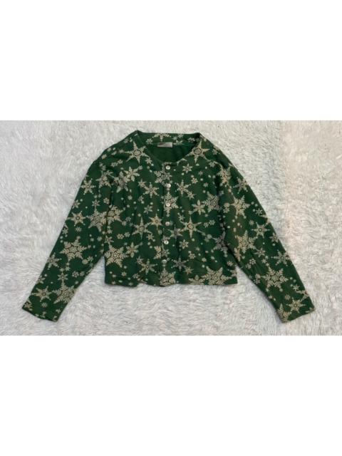 Other Designers Issey Miyake - HAI SPORTING GEAR Snowflake Button Up Sweatshirt