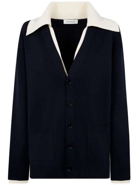 Lanvin Men Two-Layer Cardigan
