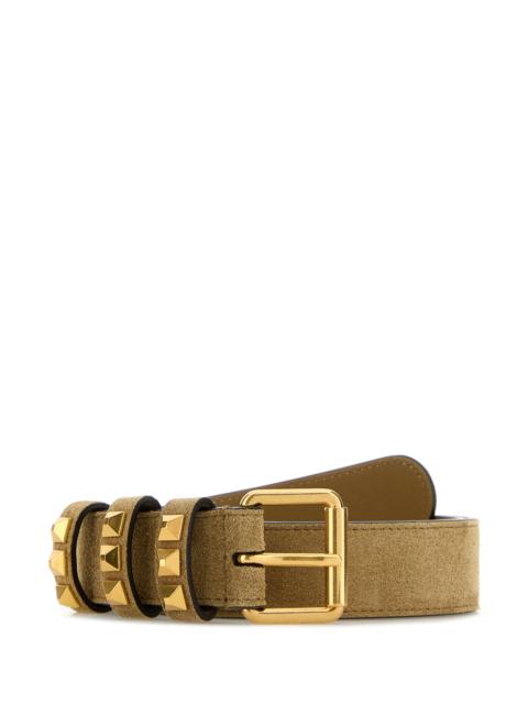 Valentino Beige suede belt