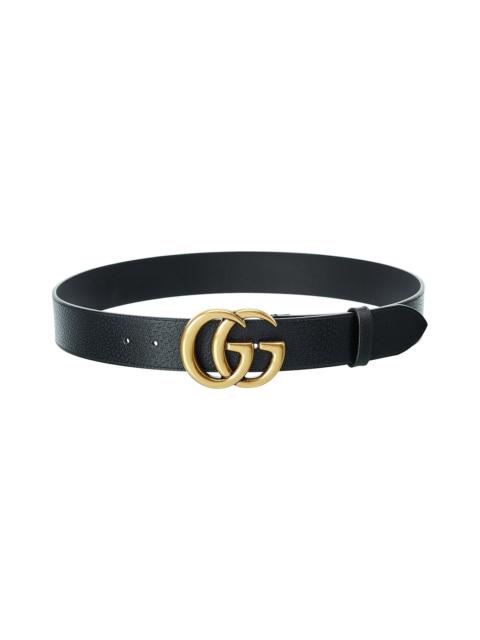 GUCCI Gucci Double G Unisex Leather Belt