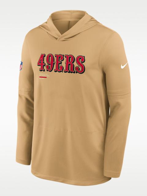 Nike San Francisco 49ers Pure Fury Sideline Men's Nike Dri-FIT NFL Long-Sleeve Hooded Top