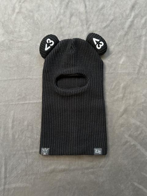 Other Designers Japanese Brand - Deadstock Box Boys Retro Hearts Black Balaclava Ski Mask OS
