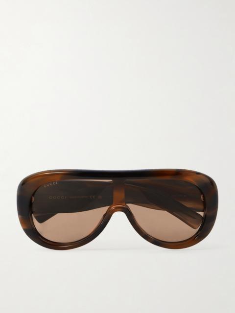 GUCCI D-frame Tortoiseshell Acetate Sunglasses