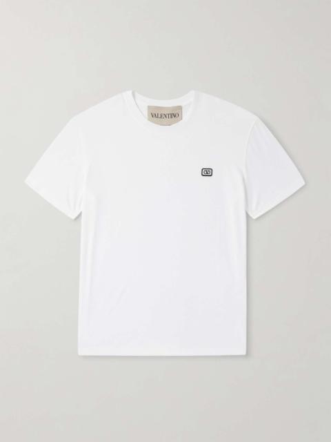 Logo-Appliquéd Cotton-Jersey T-Shirt