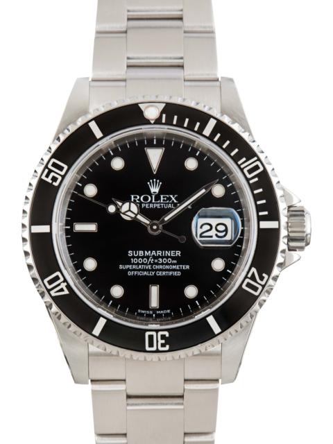 ROLEX Used Rolex Submariner Steel 16610 Black