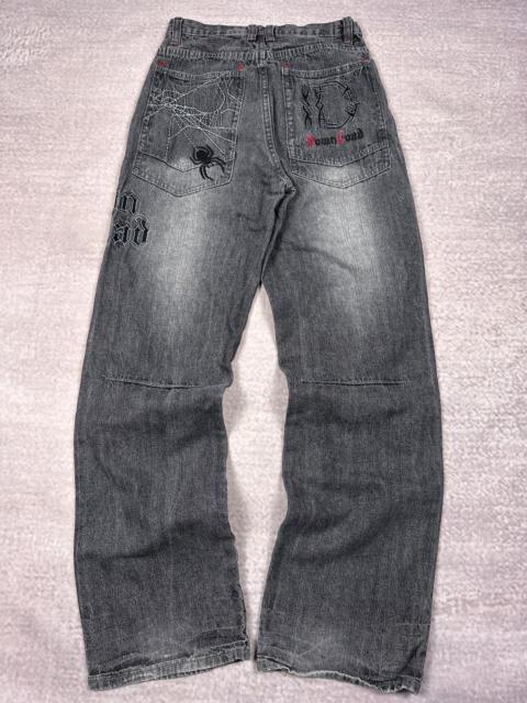 Other Designers Vintage JNCO Style Embroidered Spyder Baggy Denim Jeans