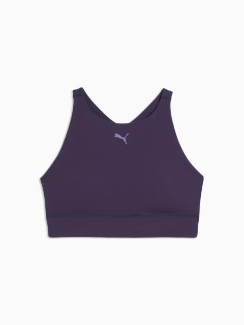 PUMA Shapeluxe High Neck Women's Moisture Wicking, Mid Impact Sports Bra