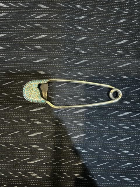 Vintage Large Safety Pin Native American