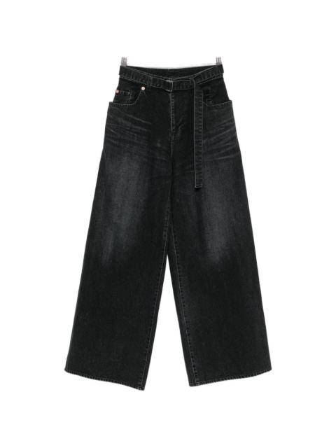 sacai Sacai Women Wide-Leg Denim Jeans