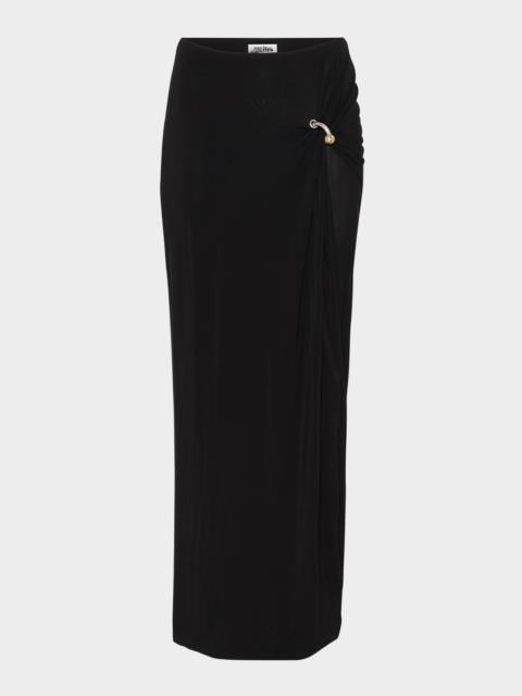 Jean Paul Gaultier Draped Piercing Maxi Skirt