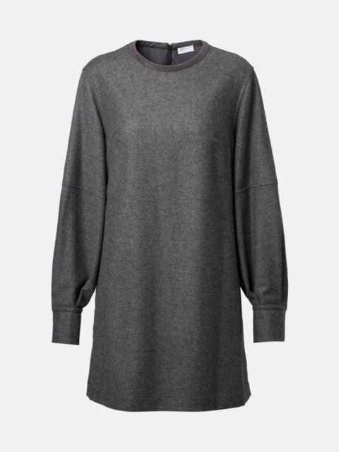 Brunello Cucinelli Wool and cashmere minidress