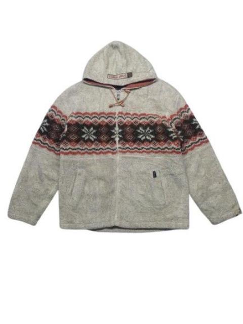 Other Designers VINTAGE JAPANESE BRAND ZIP UP HOODIE SHERPA NAVAJO DESIGN
