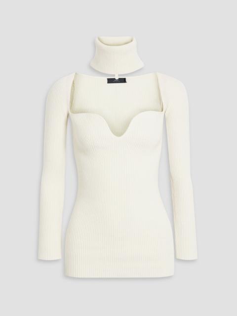 arch4 Amandine convertible ribbed cashmere sweater