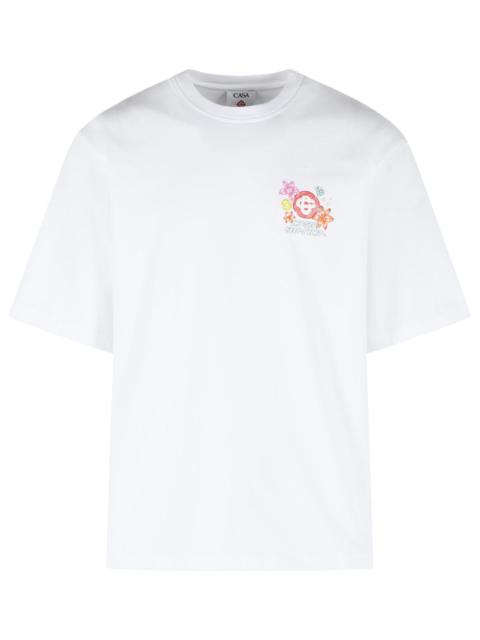 CASABLANCA Casablanca 'COLLAGE D'ICONES' White Cotton T-shirt