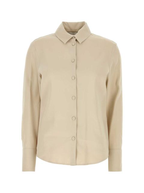Max Mara Max Mara Women Sand Linen Blend Badesse Shirt