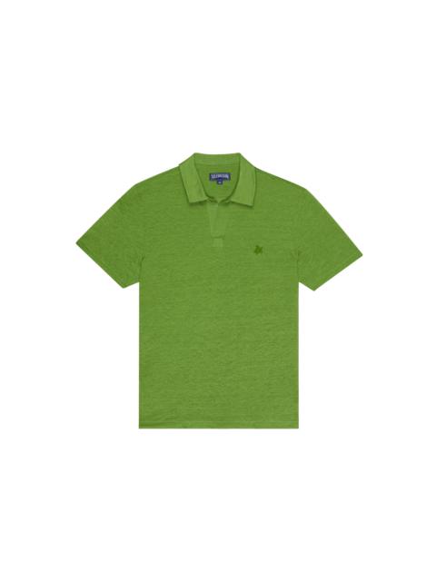 Vilebrequin Men Linen Jersey Polo Solid