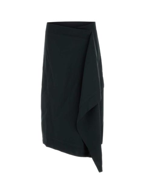 AMI Paris Ami Women Black Wool Skirt