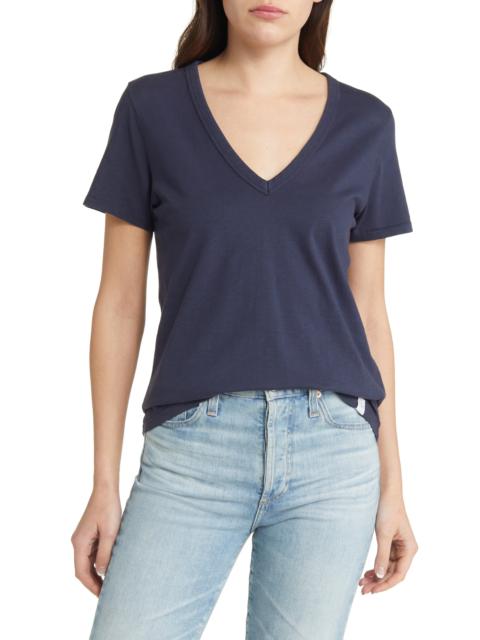 rag & bone The Slub V-Neck Organic Pima Cotton T-Shirt