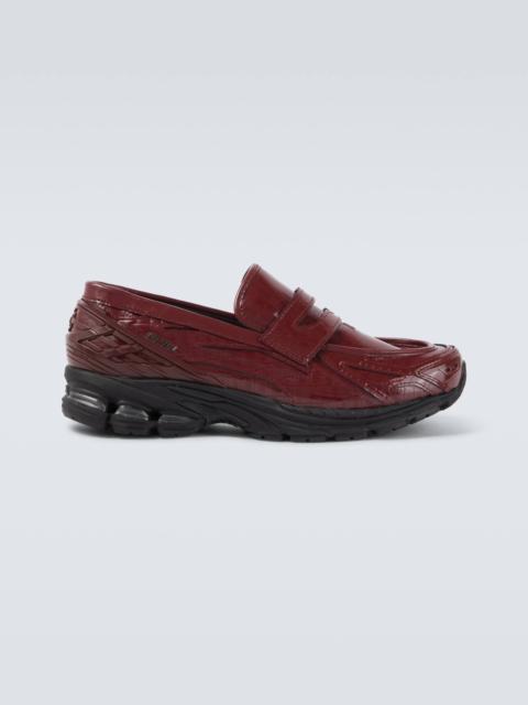 New Balance 1906L patent leather penny loafers