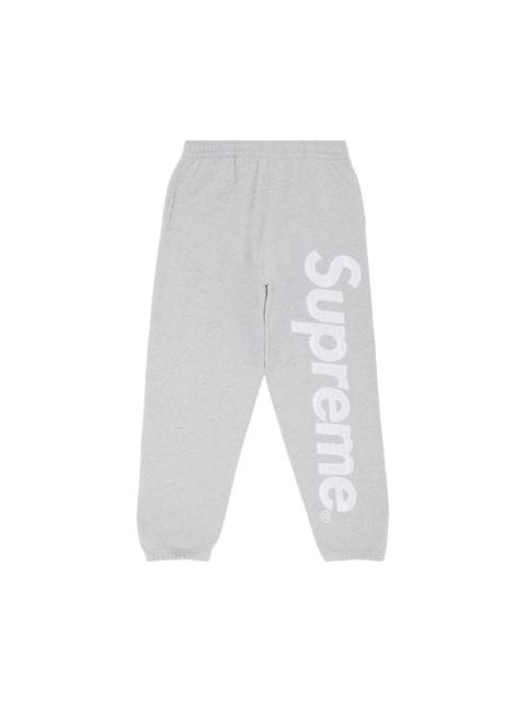 Supreme Supreme Satin Appliqué Sweatpant 'Heather Grey'