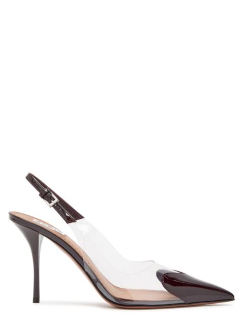 Alaïa Alaïa Coeur 90 Patent Leather Slingback Pumps