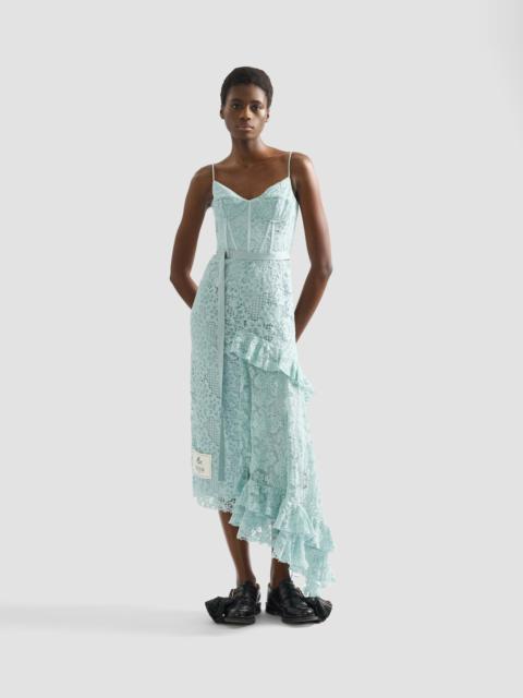 Erdem FLORAL GUIPURE LACE SLEEVELESS MIDI DRESS