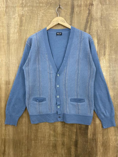 Other Designers Homespun Knitwear - Pinnacle Alps Classic Style Blue Cardigan Knitwear #1230