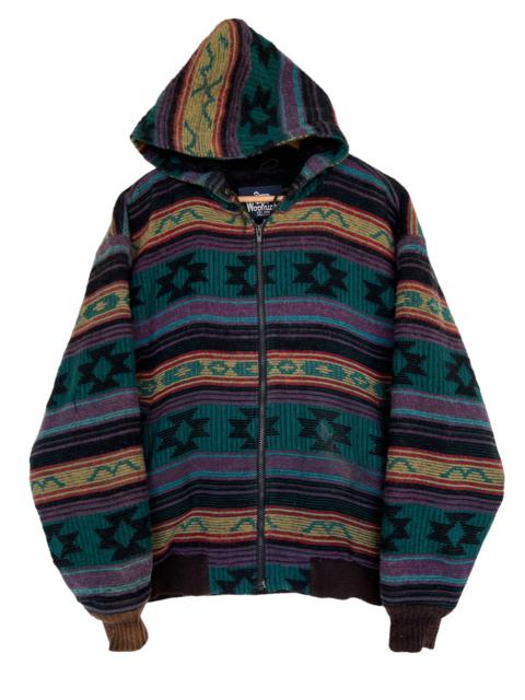 Other Designers Vintage - 🔥VINTAGE WOOLRICH WOOL NATIVE HOODIES MADE IN USA