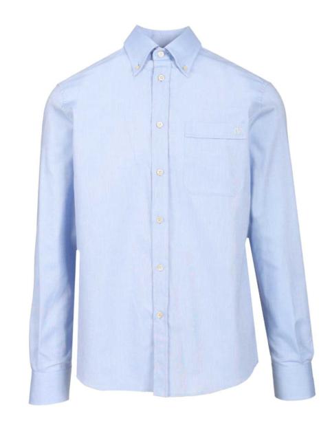 Valentino Camicia Maniche Lunghe Vlogo Signature Shirts Light Blue