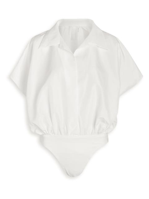 NORMA KAMALI Norma Kamali Poplin Shirt Bodysuit
