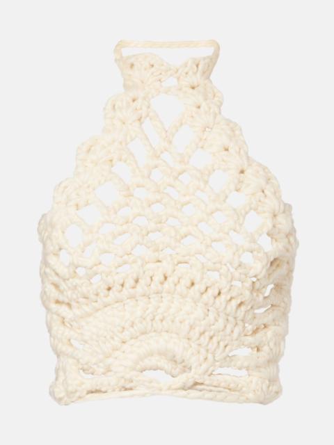 MAGDA BUTRYM Crochet halterneck top