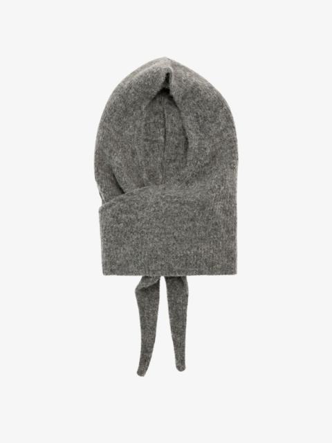 GANNI GREY SOFT WOOL BALACLAVA