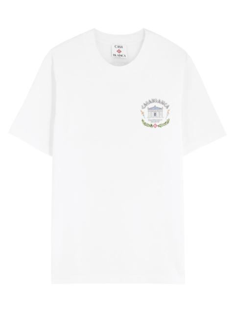 Casablanca Casa Temple Du Sport Printed Cotton T-shirt