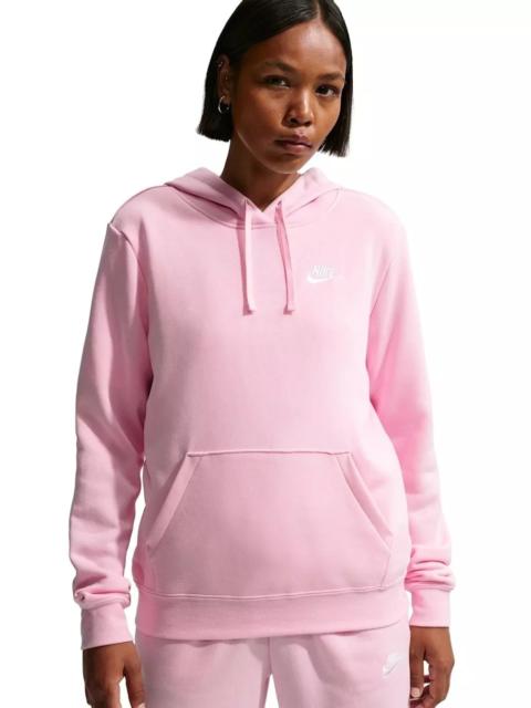 Nike Women's Sportswear Club Fleece Standard Pullover Hoodie -Pink