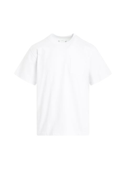 sacai "Simple" Print T-Shirt in White