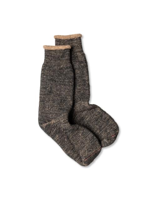 ROTOTO® Rototo Double Face Socks Brown/Black