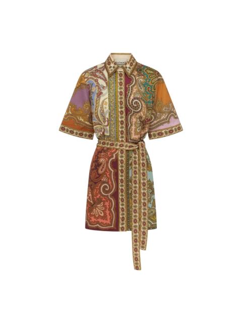 ALÉMAIS Clemenza Spliced Mini Dress