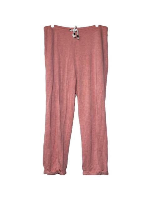 Other Designers Anthropologie Saturday Sunday Lounge Pants Drawstring Pocket Wide Leg Coral L