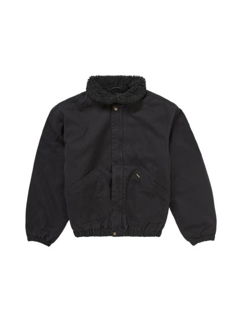 Supreme Supreme Faux Shearling Lined Bomber Jacket Black