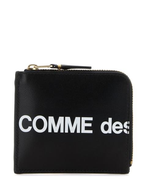 Comme Des Garçons Black leather coin case