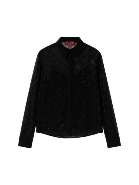 GG monogram sequinned shirt