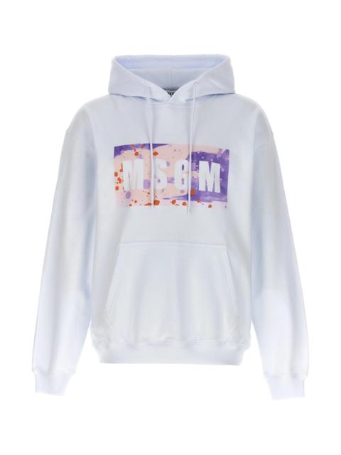 MSGM 'Camo Season Box Logo' hoodie