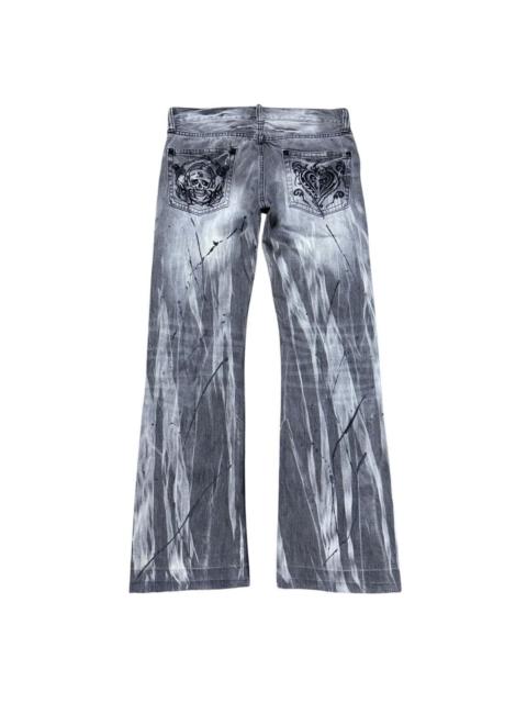 Other Designers Japanese Brand - Sorridere Embroidery Denim Flare Jeans Painter