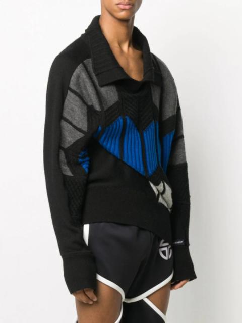 Y/Project BNWT AW20 Y/PROJECT GEOMETRIC INTARSIA WOOL SWEATER S
